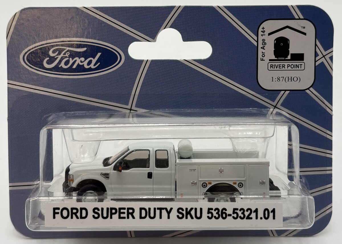 River Point Station 536-5321.01 HO White Ford Super Duty Truck