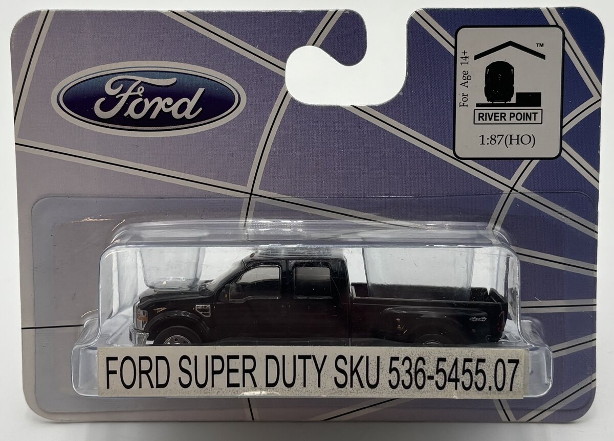 River Point Station 536-5455.07 HO Black Ford Super Duty Truck