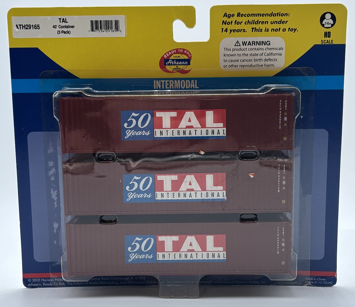 Athearn 29165 HO TAL 40' Container