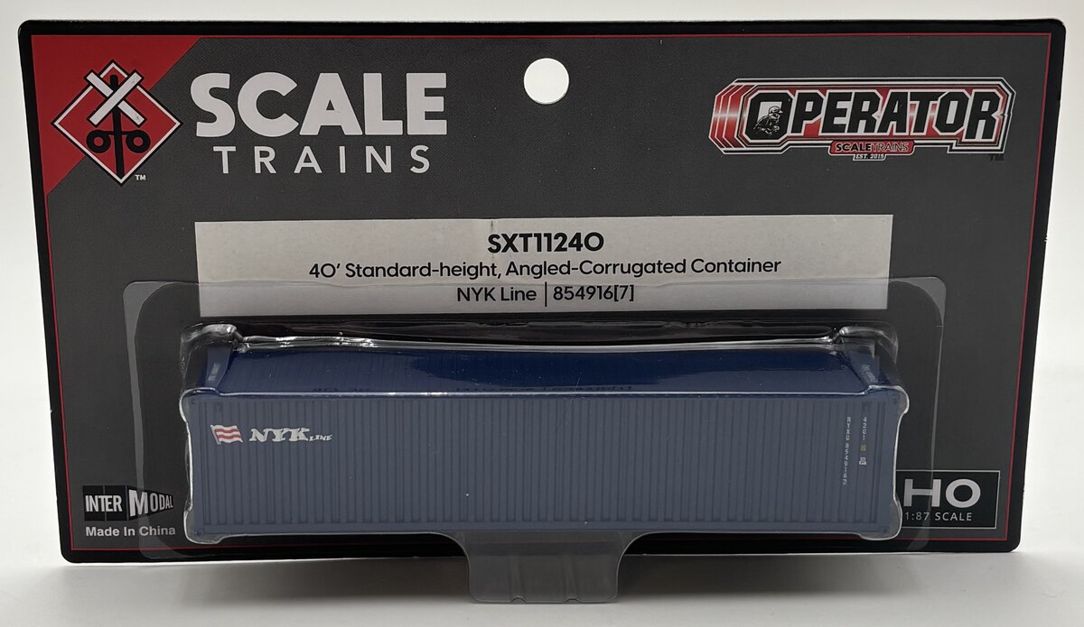 Scale Trains SXT11240 HO NYK Line 40' Standard-Height Container