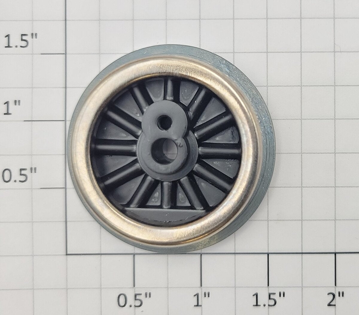 Lionel 249E-19 Black Closed Spoked 1-17/32" Gear Wheel -No Stud