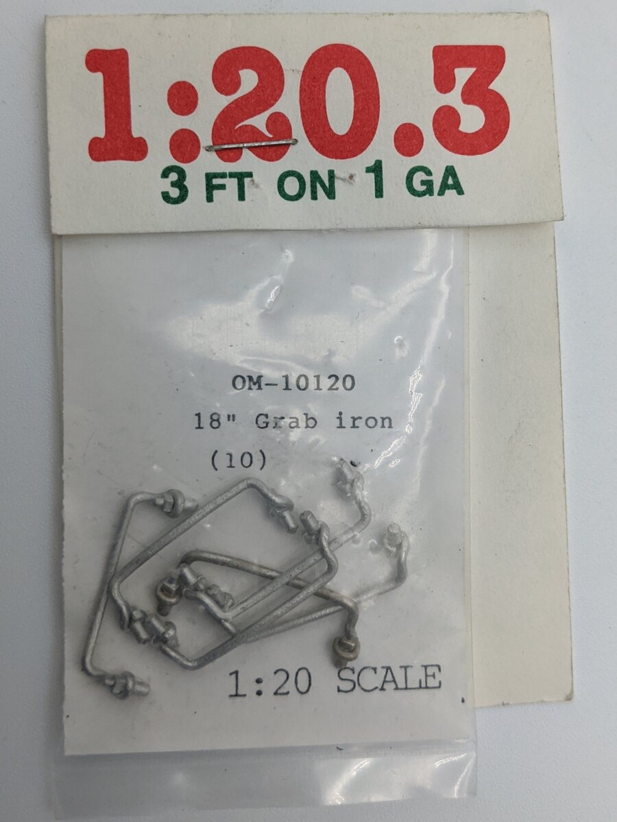 Ozark Miniatures OM-10120 1:20 Scale 18" Grab Iron (10-Pack)