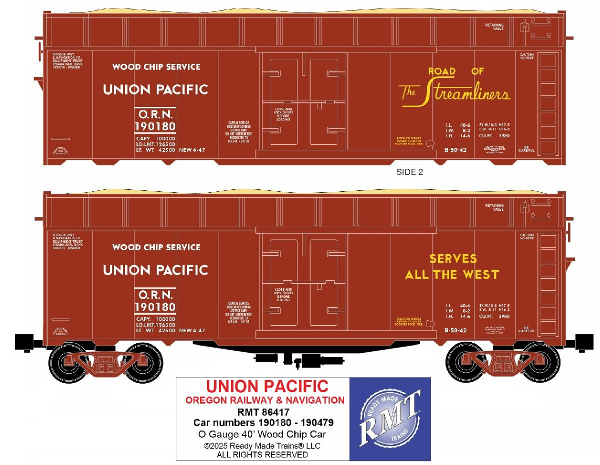 RMT 86417 O Union Pacific Woodchip Car