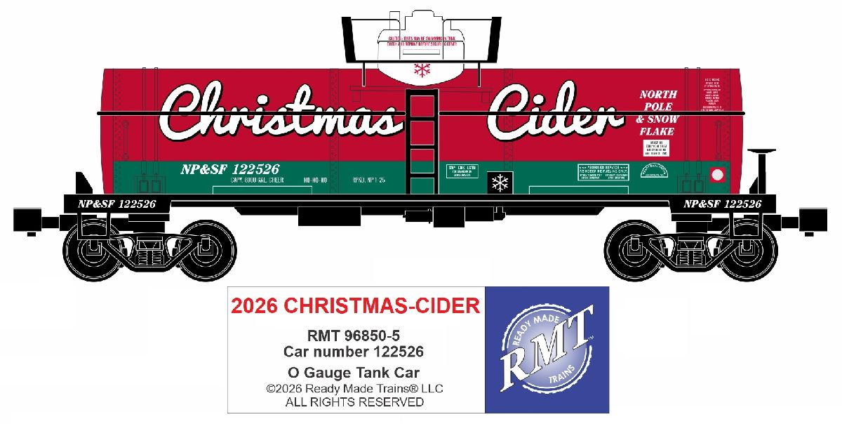 RMT 96850-5 Christmas-Cider Single Dome Tank Car