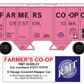 RMT 86399-23 O Farmers Co-Op Grain 2-Bay Covered Hopper Car