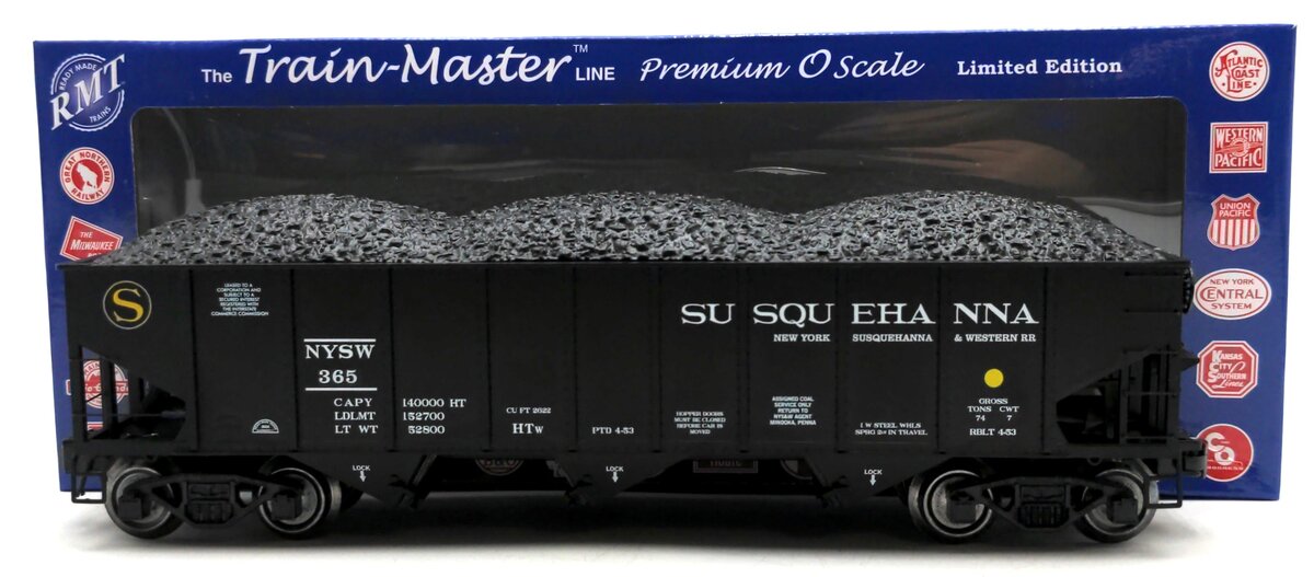 RMT 66243 O Susquehanna 3-Bay Coal Hopper Car