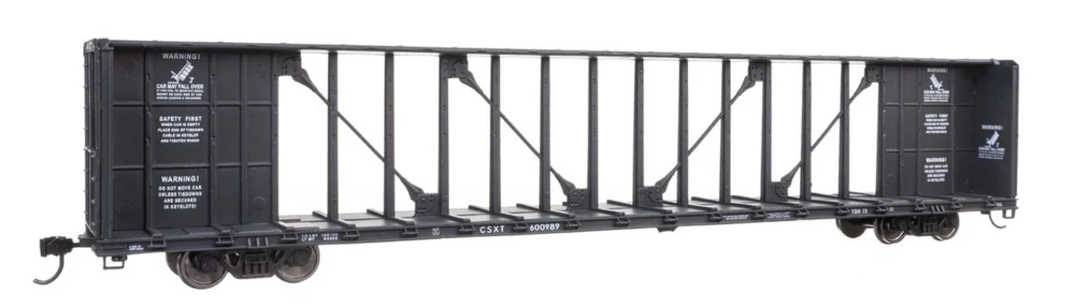 Walthers 910-50740 HO CSX 72' Centerbeam Flatcar with Standard Beam RTR #600989