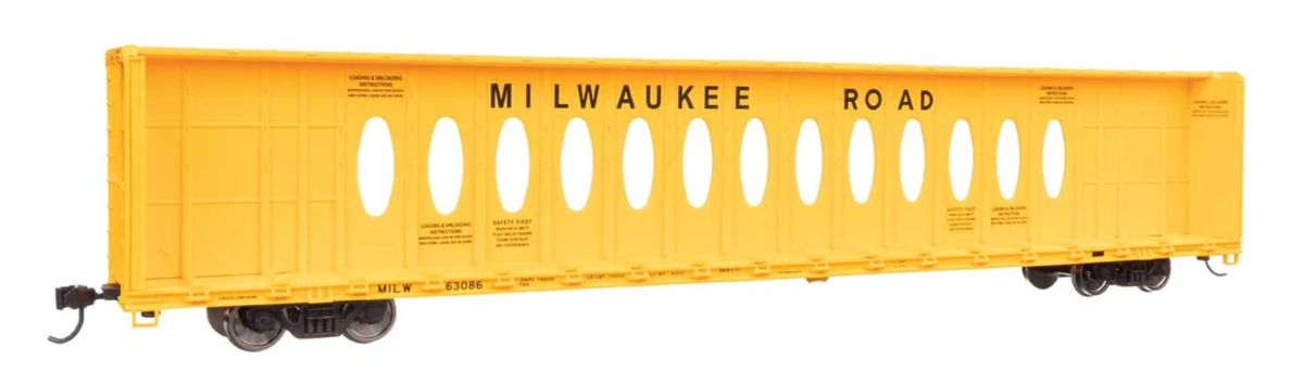 Walthers 910-50742 HO MILW 72' Centerbeam Flatcar with Opera Windows RTR #63086