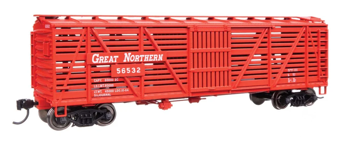 Walthers 910-41516 HO GN 40' Wood Stock Car with Dreadnaught Ends RTR #56532