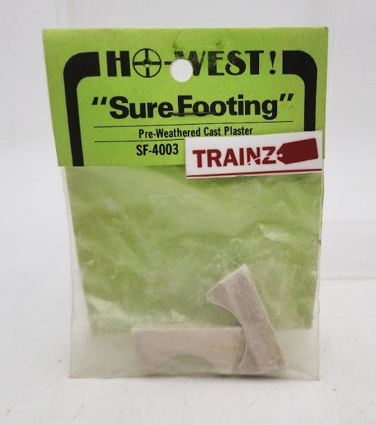 HO West SF-4003 HO Scale Sure Footing Pre-Weathered Cast Plaster Tank Saddles
