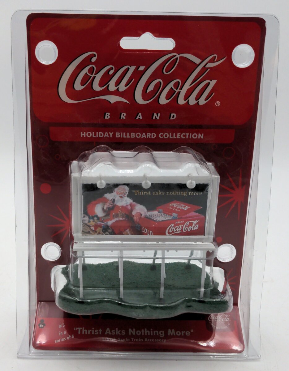 Athearn 8264 HO Scale "Thirst Asks Nothing More" Coca-Cola Brand Billboard