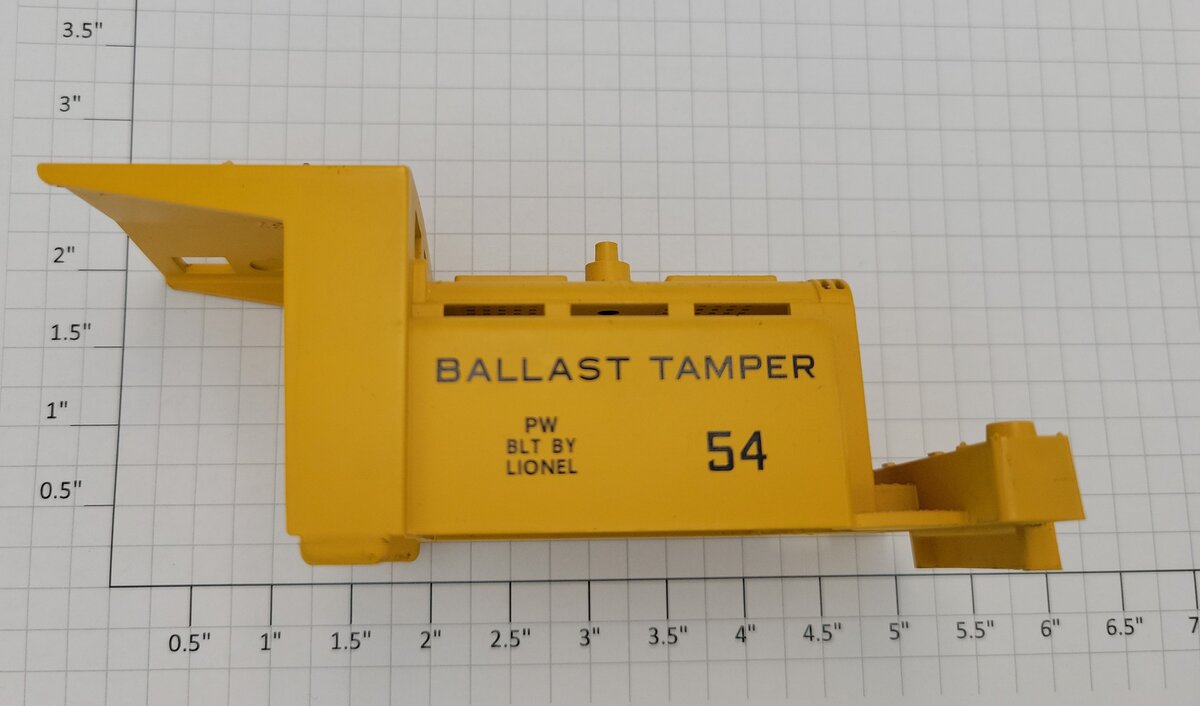 Lionel 54-37 Yellow Ballast Tamper Body with Horn #54