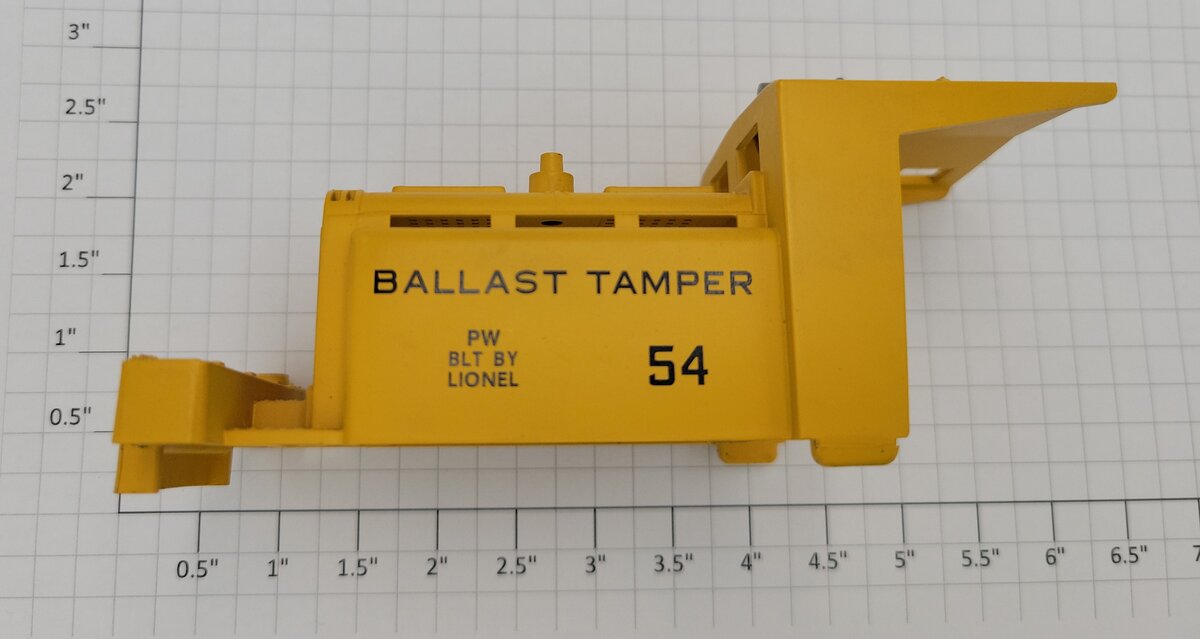 Lionel 54-37 Yellow Ballast Tamper Body with Horn #54