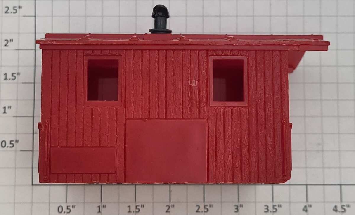 Lionel 6119-6 Red Unmarked Plastic Caboose Cabin with Smokestack