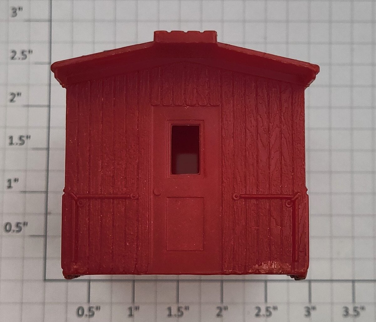 Lionel 6119-6 Red Unmarked Plastic Caboose Cabin with Smokestack