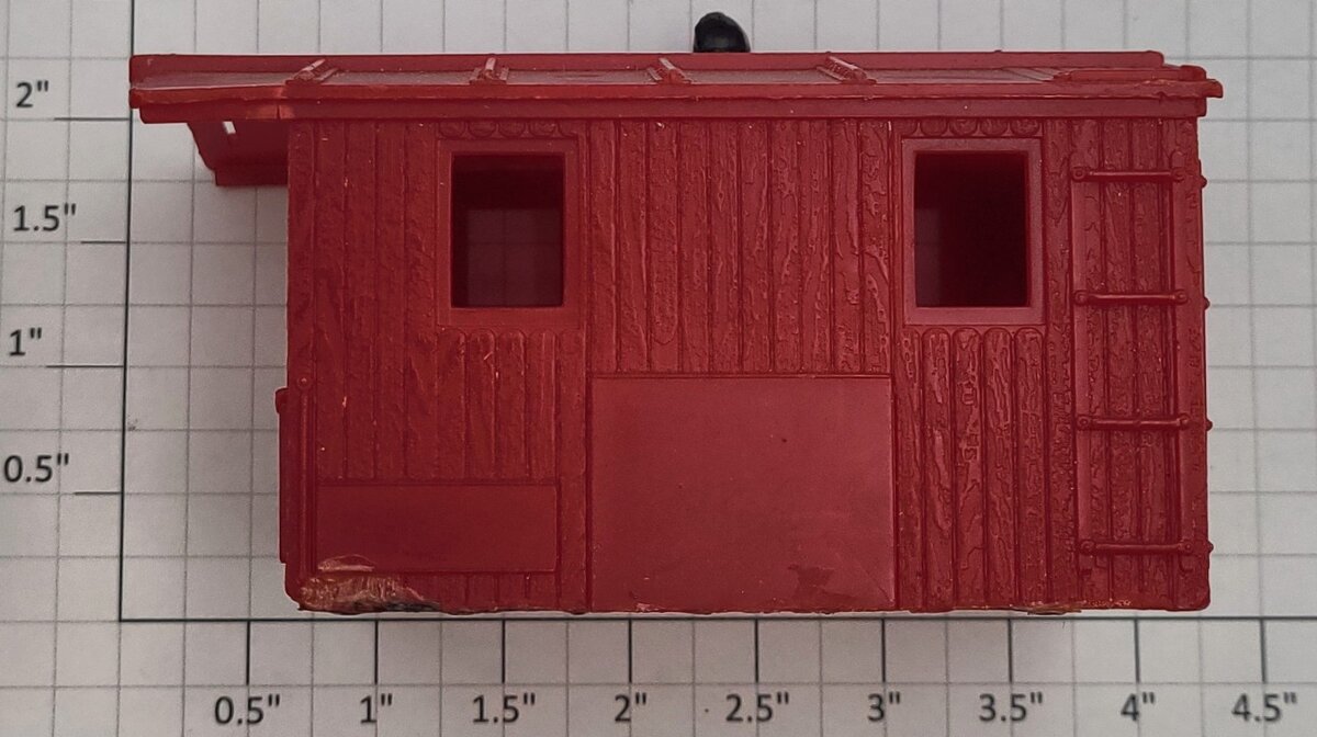 Lionel 6119-6 Red Unmarked Plastic Caboose Cabin with Smokestack