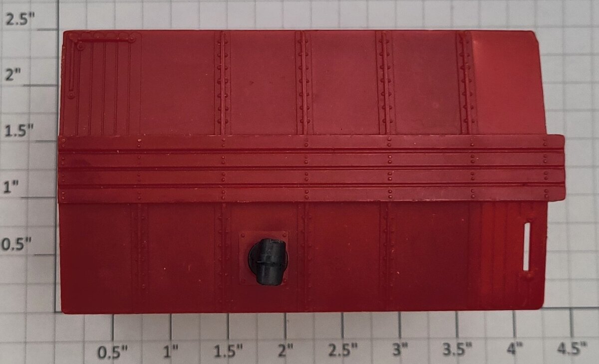 Lionel 6119-6 Red Unmarked Plastic Caboose Cabin with Smokestack