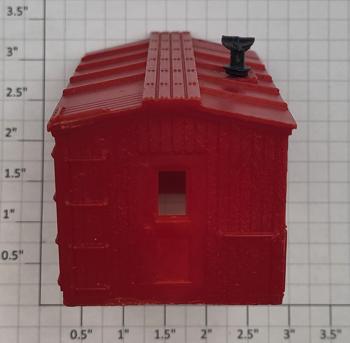 Lionel 6119-6 Red Unmarked Plastic Caboose Cabin with Smokestack
