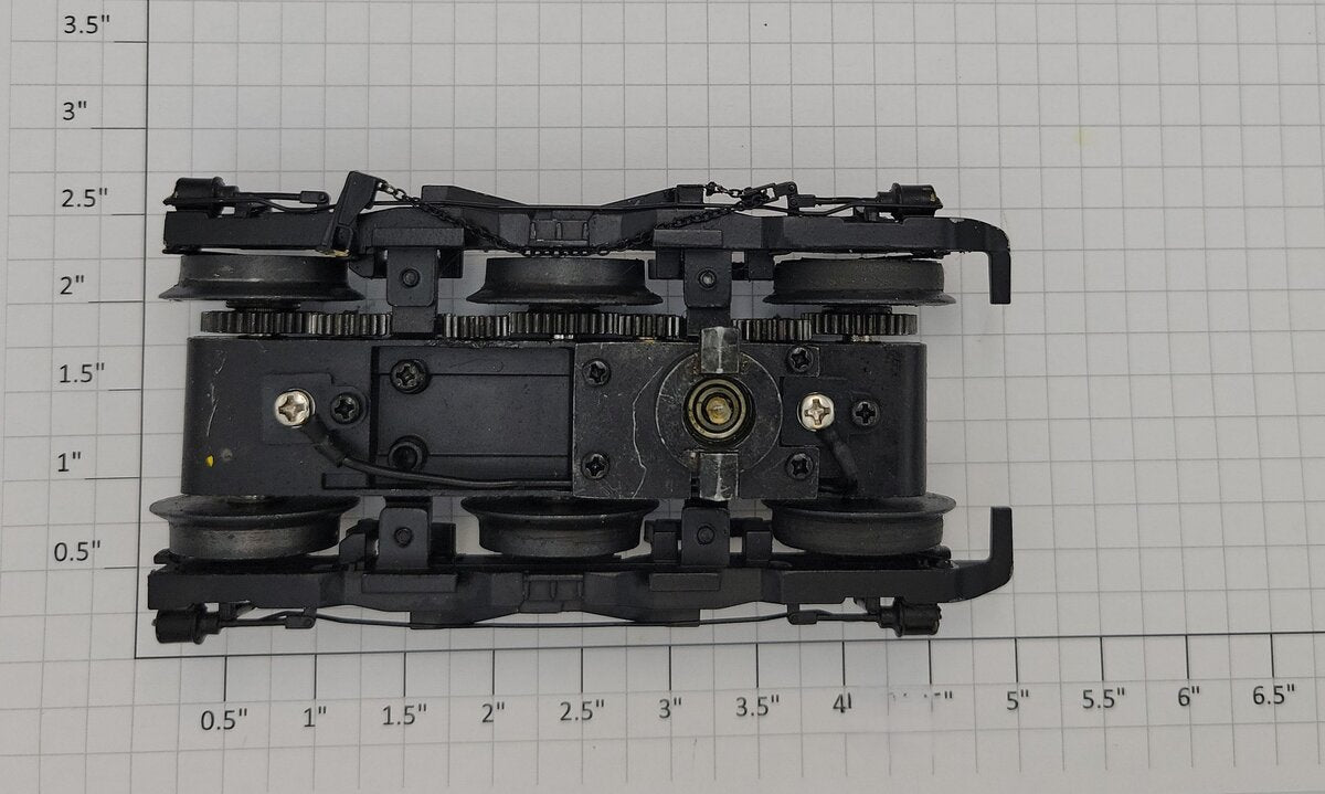 Lionel 81160-590 O Gauge Diecast Black 6-Wheel Liondrive ES44AC Rear Truck
