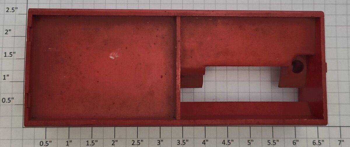 Lionel 55-11 Damaged Red Plastic PRR Tie-Jector Shell