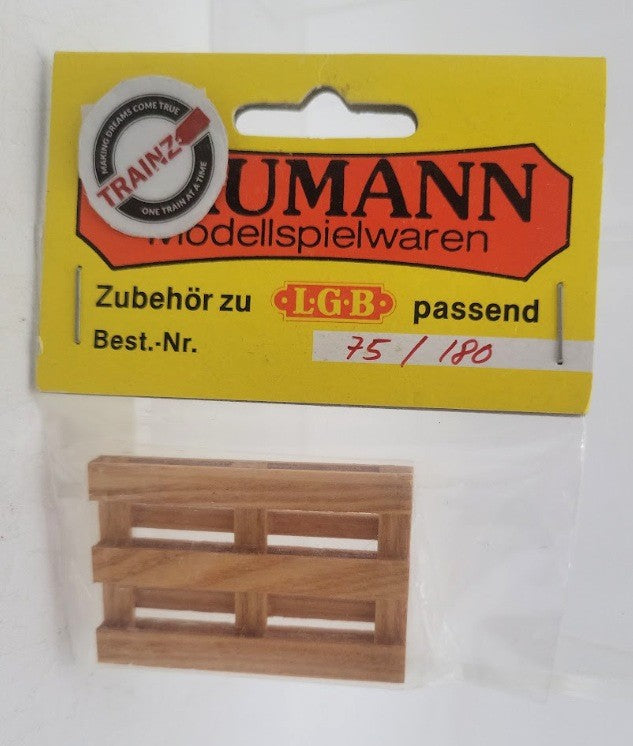 LGB 180 G Scale Baumann Unpainted Wood Pallet One Piece