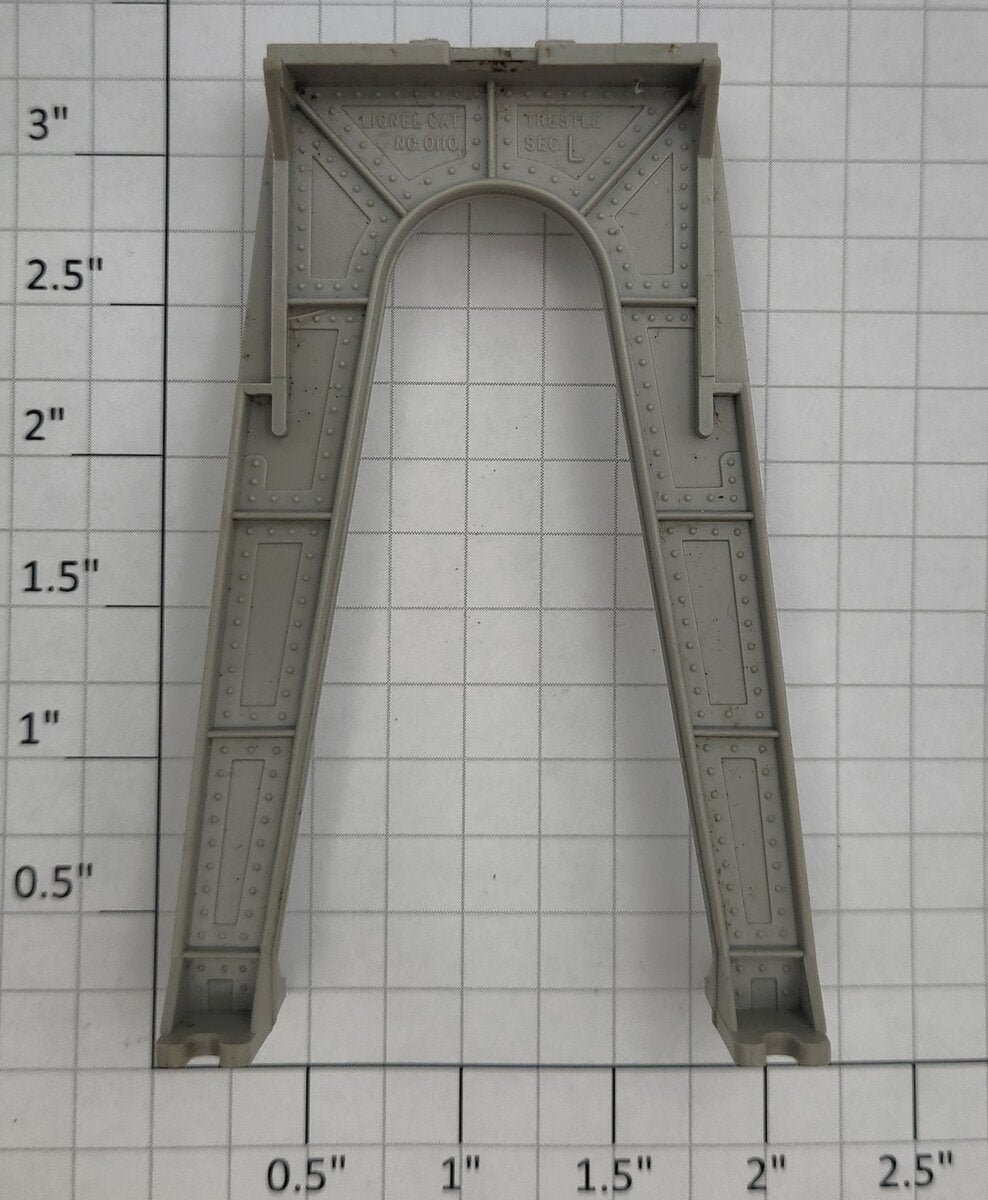 Lionel 0110-L Gray HO Scale Trestle "L" Pier