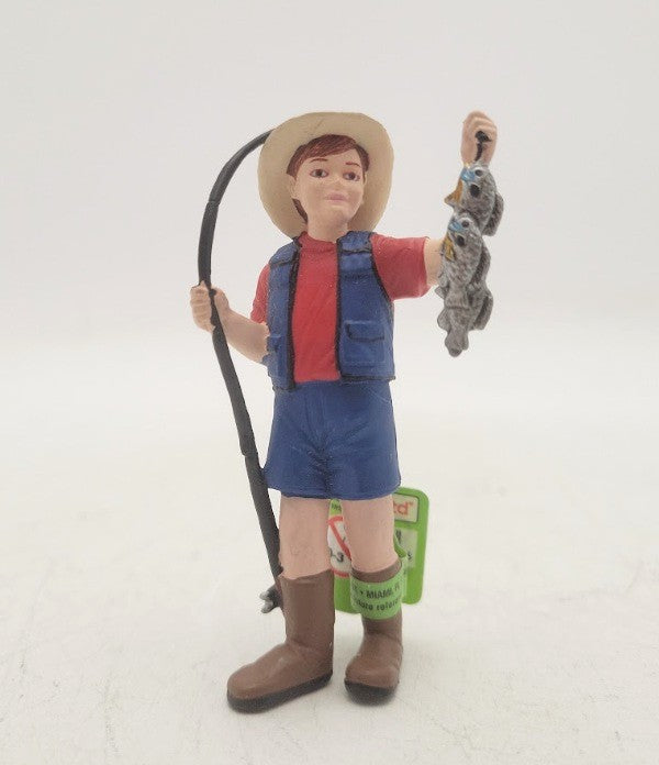 Acme 820229 By Safari Ltd Fishing Toby Boy Painted Figurine