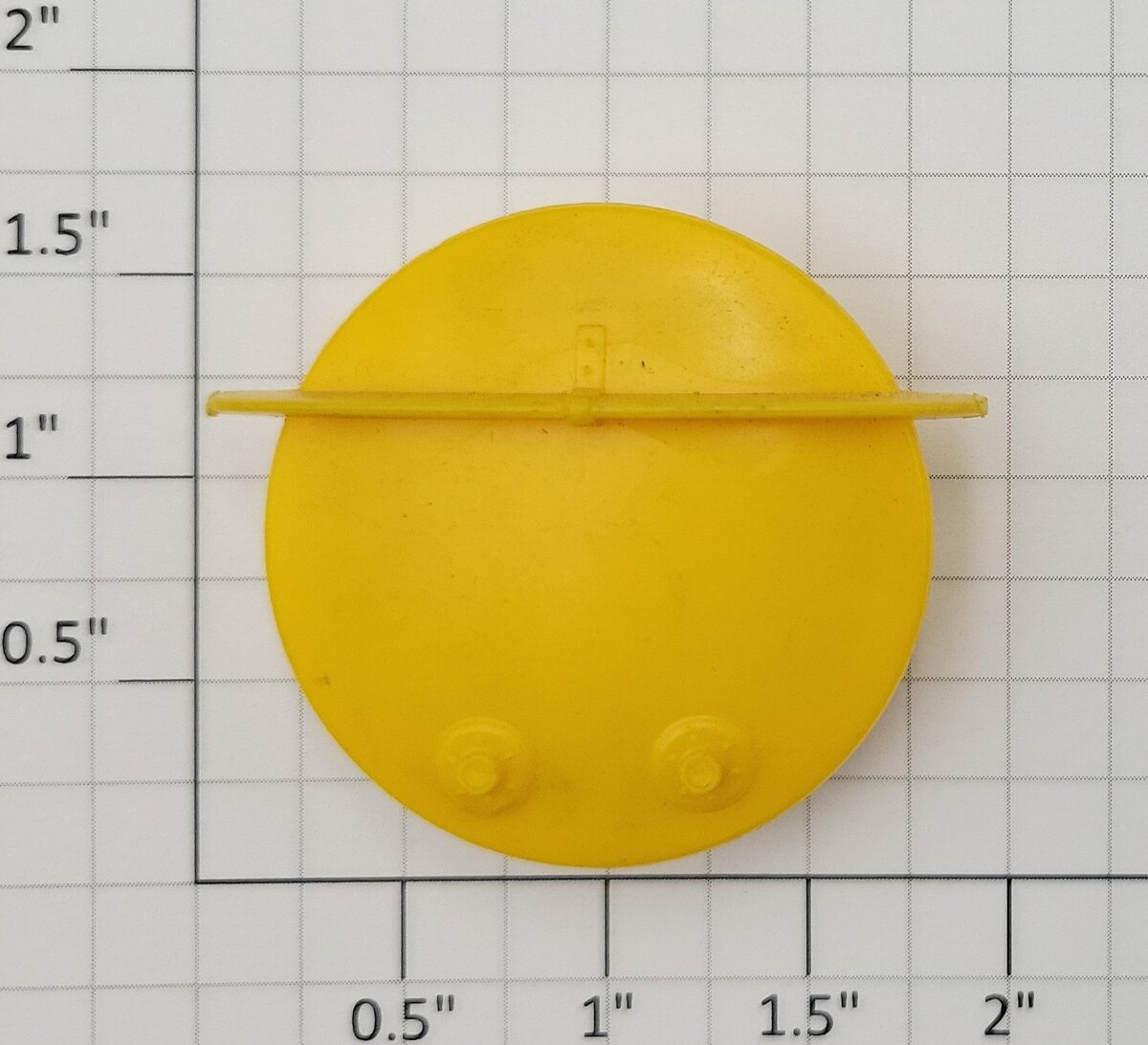 Lionel 2455-6 Yellow Plastic Tank Car End