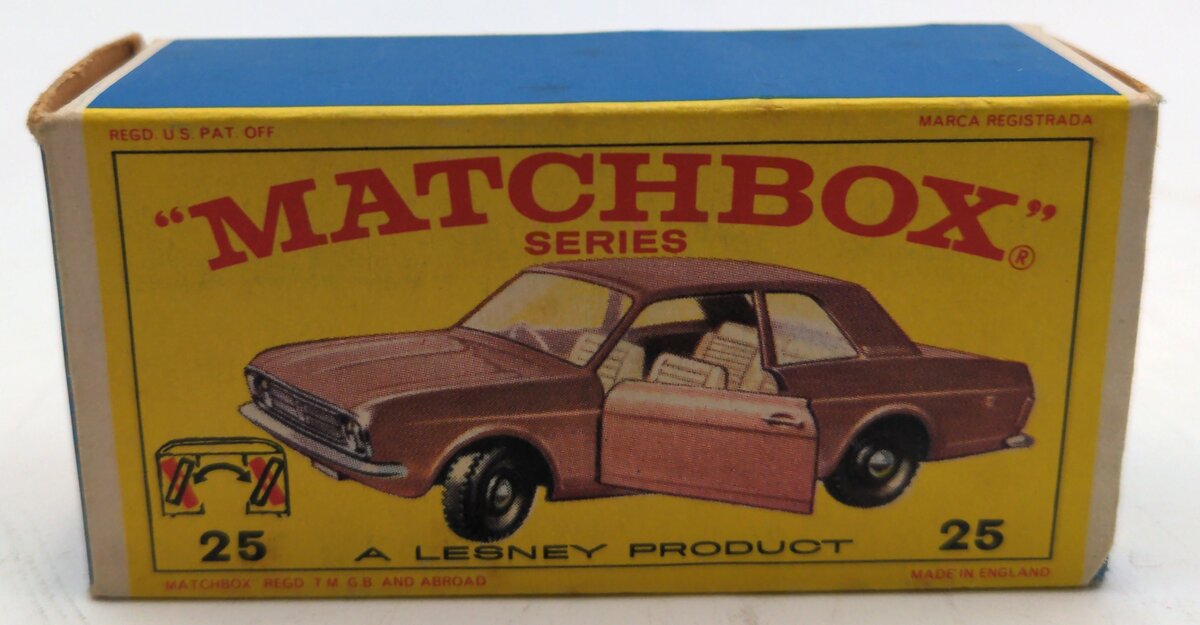 Lesney 25 Diecast Matchbox Series Ford Cortina