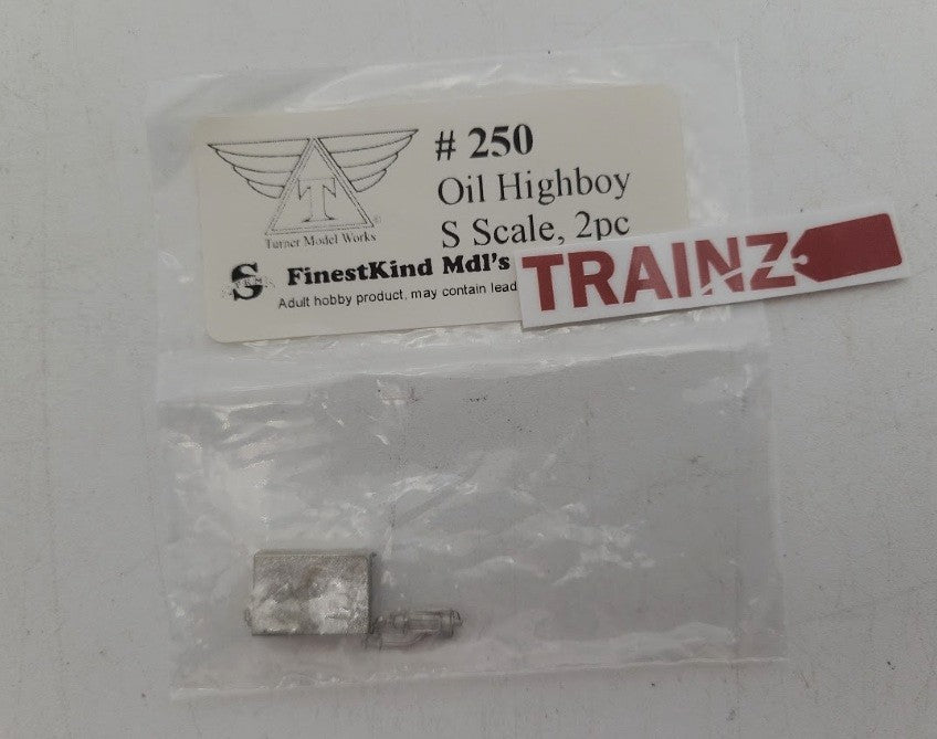 Finestkind Models 250 S Scale White Metal Oil Highboy