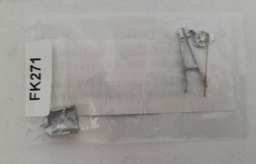 Finestkind Models 271 S Scale Wite Metal Hand Wheel Barrow Kit