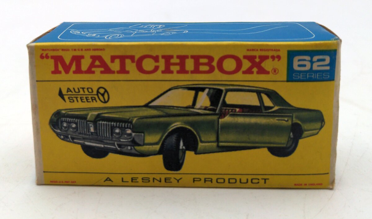 Lesney 62 1:64 Scale Diecast Mercury Cougar