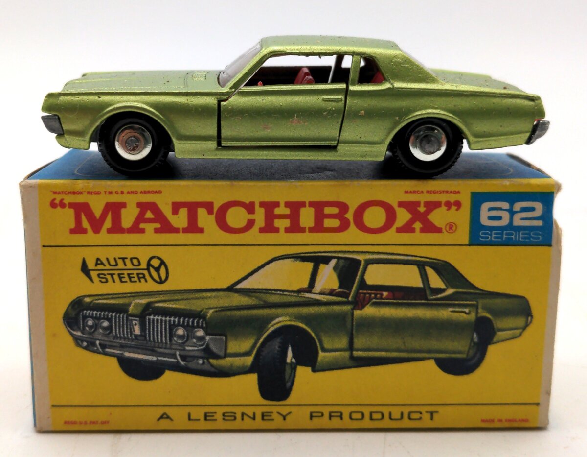Lesney 62 1:64 Scale Diecast Mercury Cougar