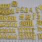 Acme 1775-419 Yellow Unpainted Revolutionary War Figurines (Set of 82)