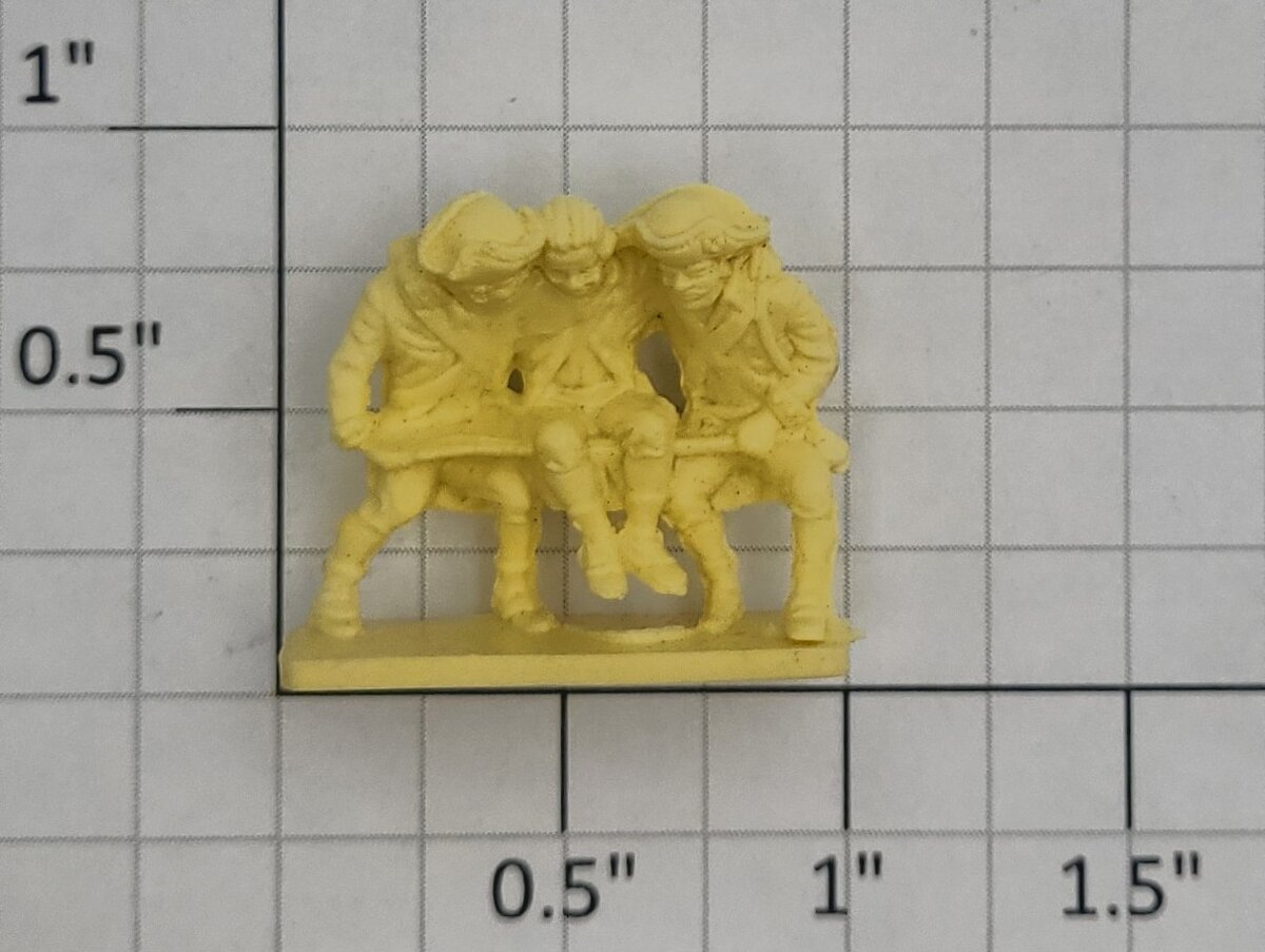 Acme 1775-419 Yellow Unpainted Revolutionary War Figurines (Set of 82)