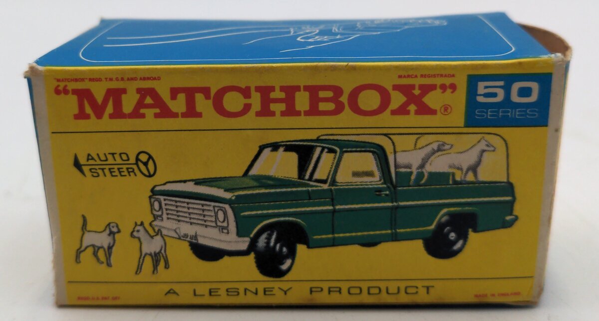 Lesney 50 1:64 Scale Diecast Matchbox Kennel Truck