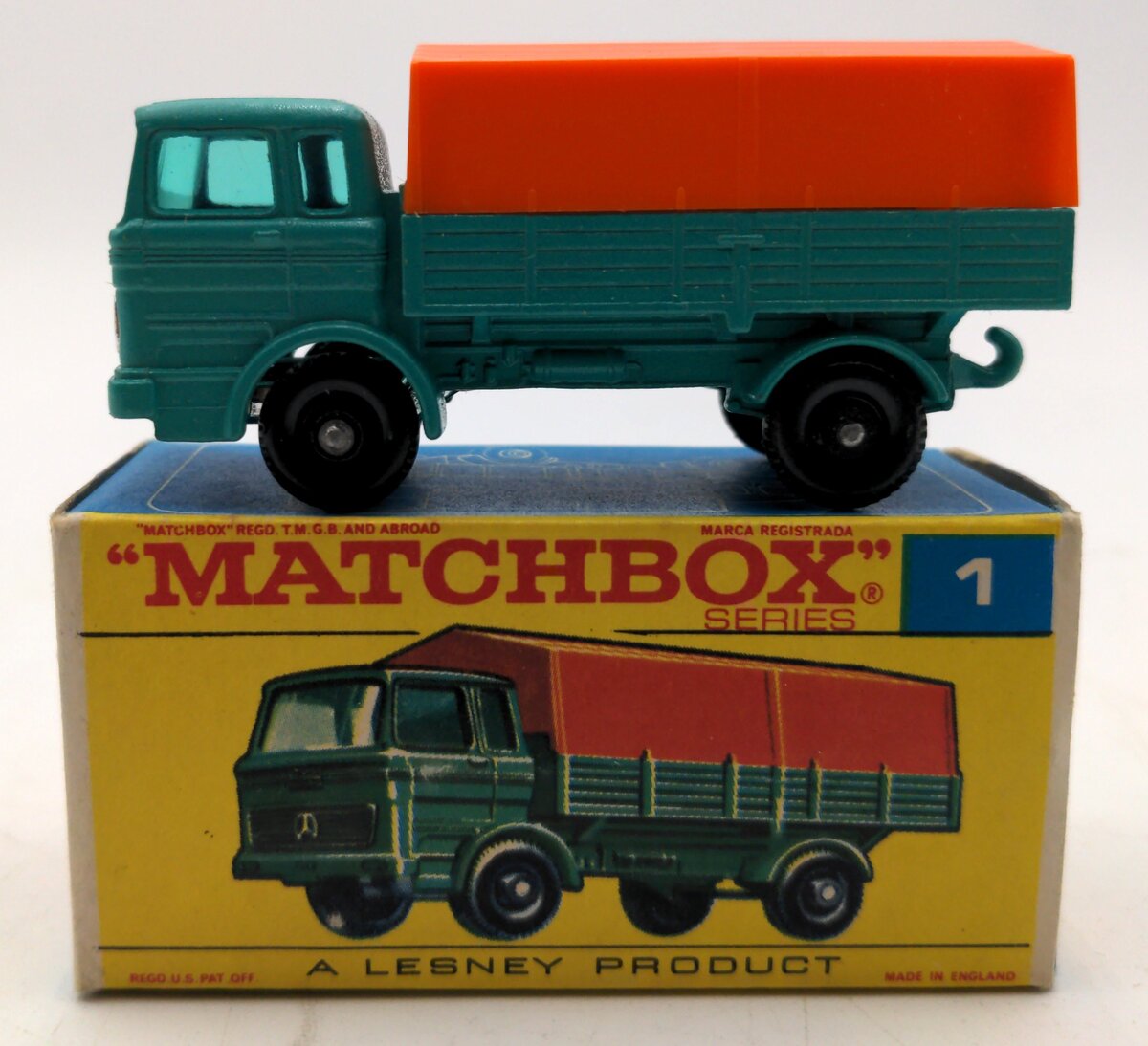 Lesney 1 1:64 Scale Diecast Matchbox Mercedes Truck