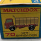 Lesney 70 1:64 Scale Diecast Matchbox Grit Spreader