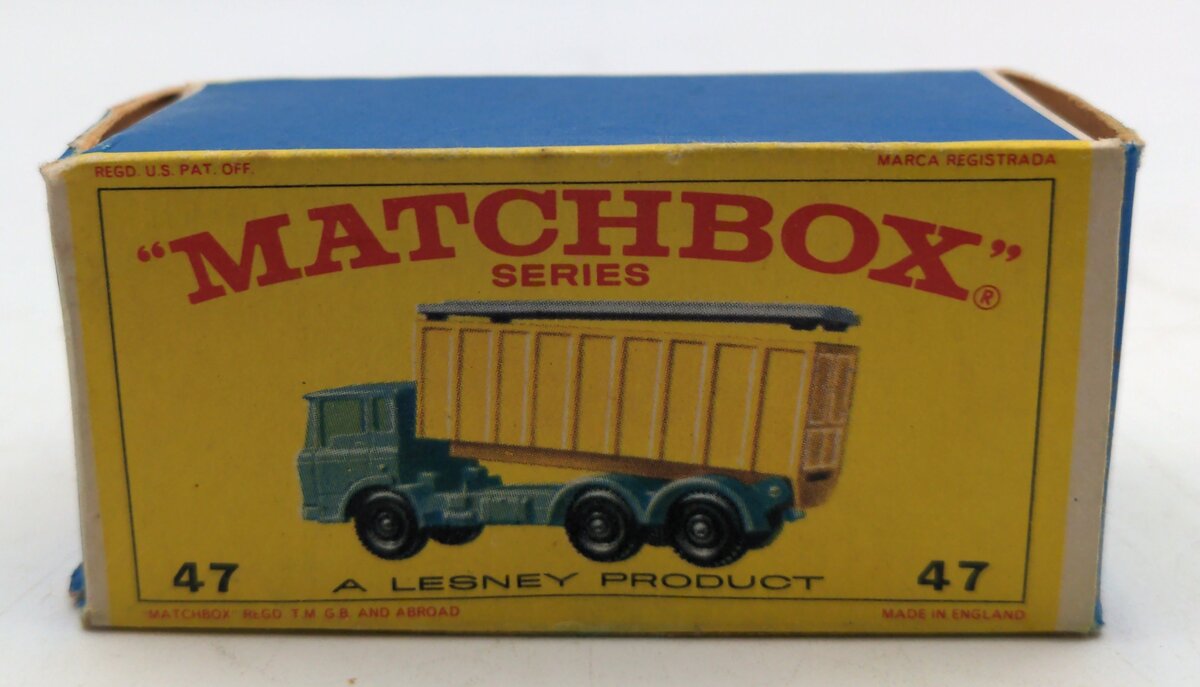 Lesney 47 1:64 Scale Diecast Matchbox D.A.F. Tipper Container Truck