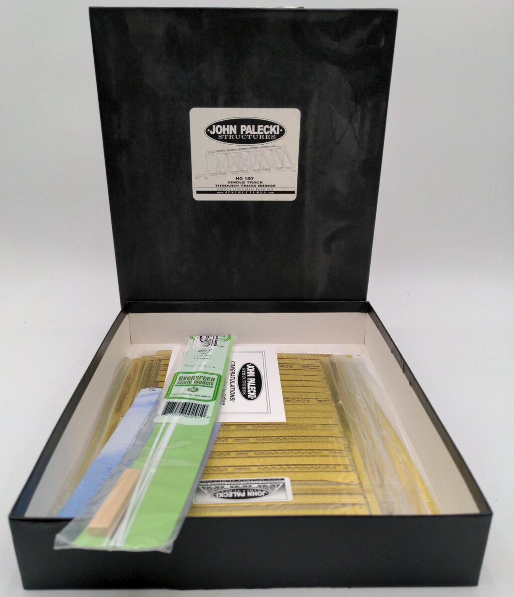 John Palecki H1 HO Scale 180' Single Track Through Truss Bridge