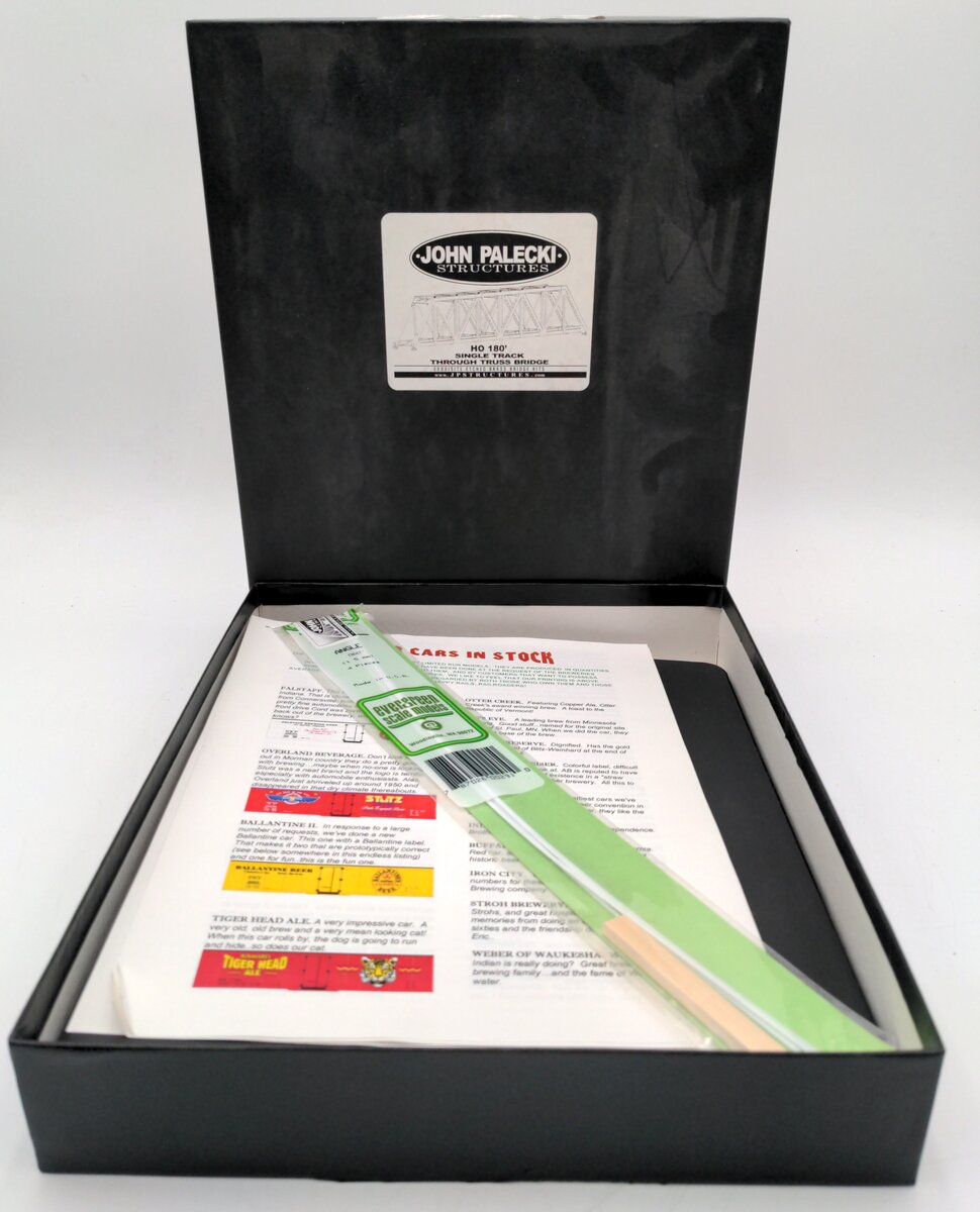 John Palecki H1 HO Scale 180' Single Track Through Truss Bridge