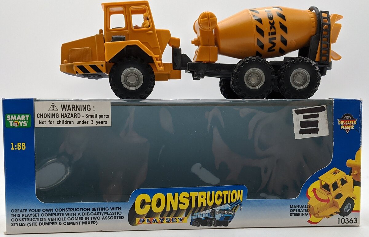 Smart Toys 10363 1:55 Diecast Cement Mixer Yellow