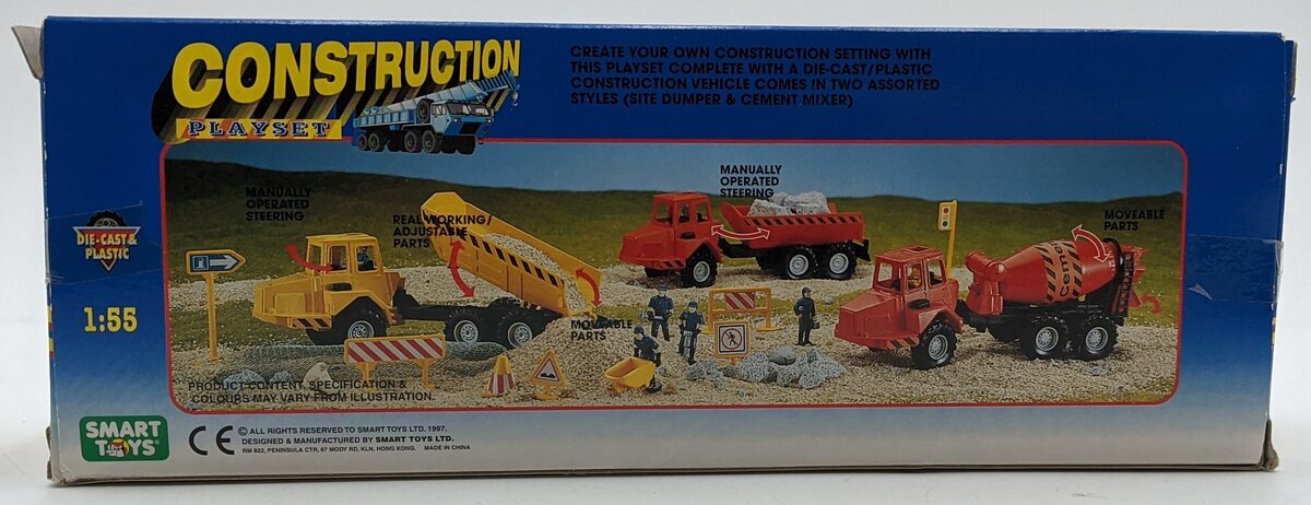 Smart Toys 10363 1:55 Diecast Cement Mixer Yellow