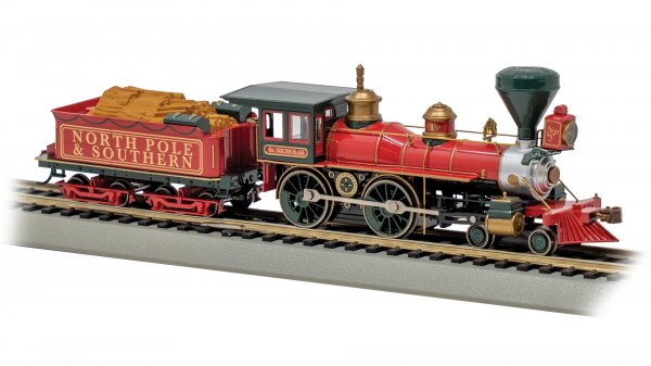 Bachmann 51009 HO NP&S 4-4-0 American Steam Locomotive with Wood Load #1