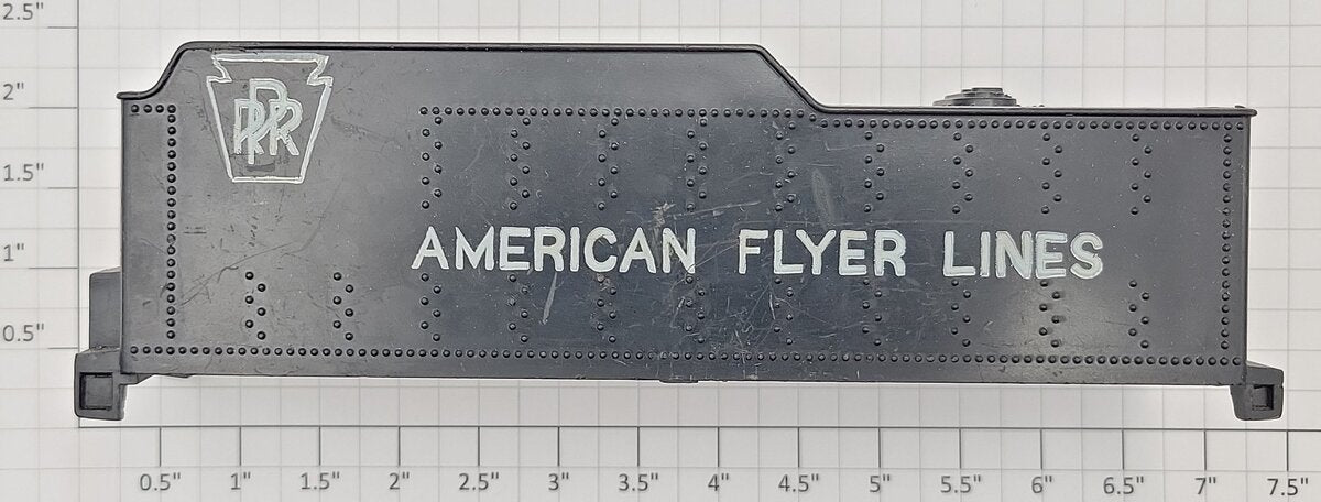 American Flyer PRR-P1 Pennsylvania American Flyer Lines Plastic Tender Shell