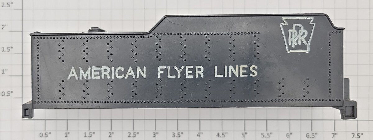American Flyer PRR-P1 Pennsylvania American Flyer Lines Plastic Tender Shell