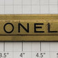 Lionel 217-10X Standard Gauge Brass Caboose Nameplate Insert