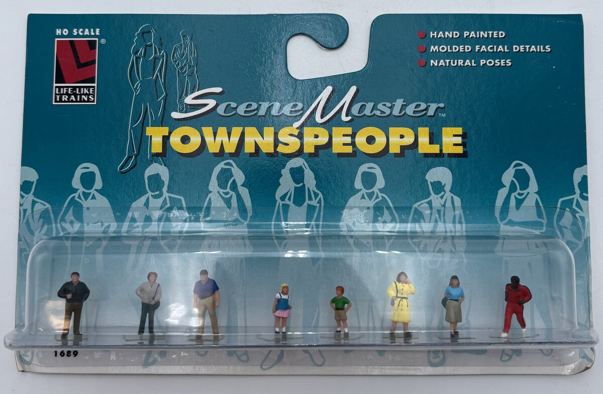 Life Like 1689 HO Townspeople Figure's Scene Master (Set of 8)