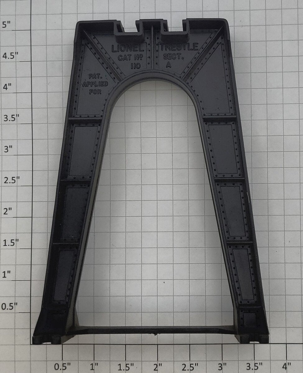 Lionel 110-1 Black Plastic Trestle 