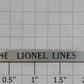 Lionel 289E-1 Lionel Lines Adhesive Nameplate